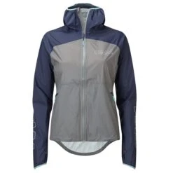 OMM Womens Halo+ Jacket -Pete Bland Sports oc162 halo2B jacket w greynavy front hood down