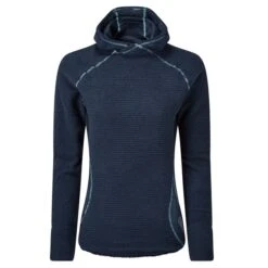 OMM Womens Core+ Hoodie -Pete Bland Sports oc166 core2B hoodie w navy hood down front