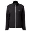 Ron Hill Womens Core Jacket -Pete Bland Sports rh 005193 r009 all black cfwd womens core jacket front