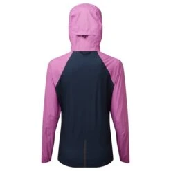 Ron Hill Womens Tech Fortify Jacket -Pete Bland Sports rh 005314 wmns tech fortify jacket rh 01137 dark navyfuschia back