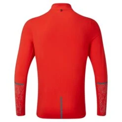 Ron Hill Mens Life Night Runner HZ -Pete Bland Sports rh 005784 mens life night runner 1 2 zip tee rh 00806 flamepewterreflect back