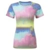 Ron Hill Womens Tech Golden Hour Tee -Pete Bland Sports rh 006706 wmns tech golden hour tee rh 01173 multmirage front