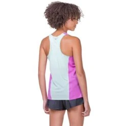 Ron Hill Womens Tech Race Vest -Pete Bland Sports rh 007312 womens tech race vest rh 01155 fuschia honeydew 6685