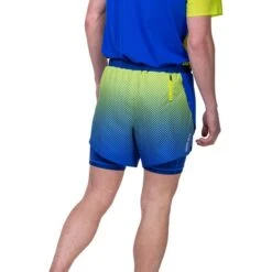 Ron Hill Mens Tech Race Twin Short -Pete Bland Sports rh 007380 mens tech race twin short rh 01169 azurite citrus fade 5916