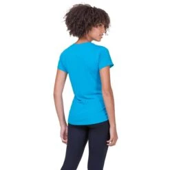 Ron Hill Womens Core SS Tee -Pete Bland Sports rh 007402 womens core ss tee rh 01141 azure bright white 6550