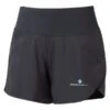 Ron Hill Womens Tech 4.5 Inch Short -Pete Bland Sports rh 007455 wmns tech 4 black front