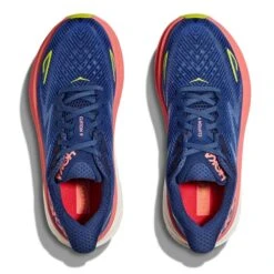 Hoka Womens Clifton 9 -Pete Bland Sports w clifton 9 evskycoral 1