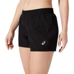 Asics Womens Core 4 Inch Short -Pete Bland Sports w core 4in short perblk 3