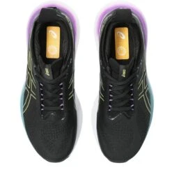 Asics Womens Nimbus 25 8 Asics Womens Nimbus 25 -Pete Bland Sports w nimbus 25 blkglowyel 3