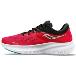 Saucony Womens Ride 16 -Pete Bland Sports w ride 16 roseblk 4