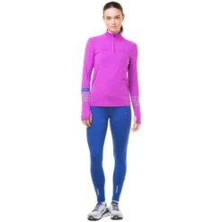 Ron Hill Womens Tech Afterhours HZ -Pete Bland Sports w tech afterhours hz thistlecobalt 3